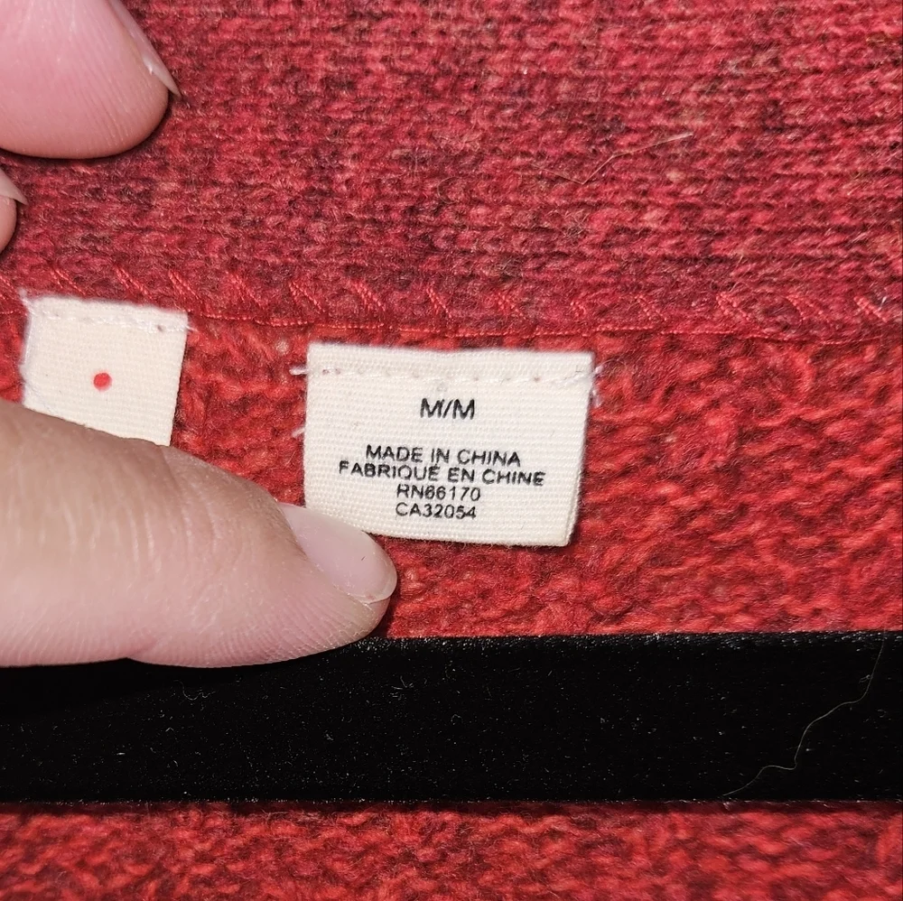Moth By Anthropologie Wool Cardigan, Size Medium, Red, EUC - Picture 4 of 8